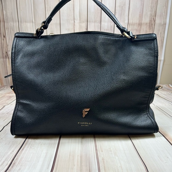 Giorgio Fiorelli Black Handbag with Elegant Gold Hardware - Picture 1 of 14